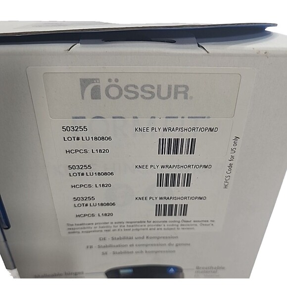 Ossur Form Fit Knee Brace Short Medium – Hinged Wrap NOB Open Box - Picture 5 of 8